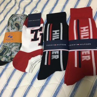 トミーヒルフィガー(TOMMY HILFIGER)のトミー3足　プラス1足　　4足セット(ソックス)