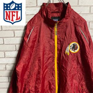 90s 古着 NFL 刺繍ロゴ ナイロン ゆるだぼ ビッグシルエット(ナイロンジャケット)