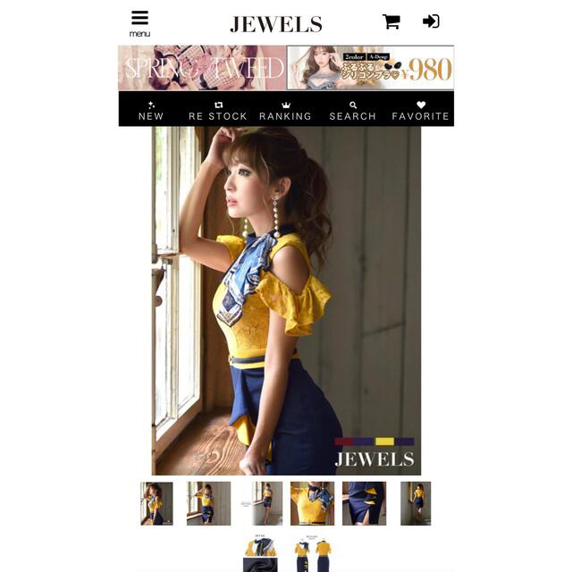 JEWELS(ジュエルズ)のキャバドレス JEWELS レディースのフォーマル/ドレス(ミニドレス)の商品写真