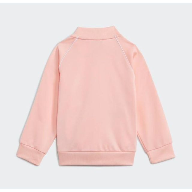 adidas(アディダス)のadidas キッズ こども ジャージ上下セット ピンク 90cm キッズ/ベビー/マタニティのキッズ服女の子用(90cm~)(その他)の商品写真