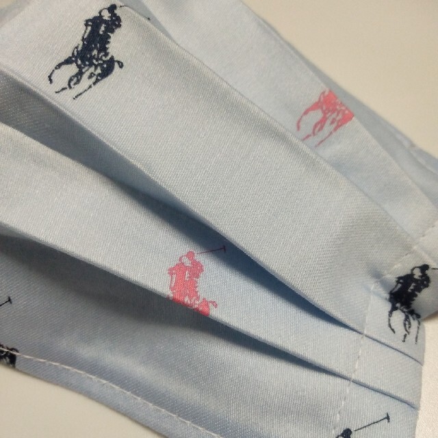 Ralph Lauren(ラルフローレン)のmomousa様専用！2点！(サックス2RL×2) ハンドメイドのファッション小物(その他)の商品写真