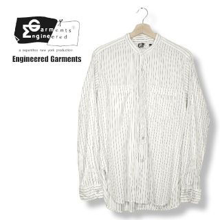 エンジニアードガーメンツ(Engineered Garments)のEngineered Garments コットンストライプスタンドカラーシャツ(シャツ)