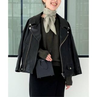 アパルトモンドゥーズィエムクラス(L'Appartement DEUXIEME CLASSE)のLisiere Leather Riders ジャケット ライダース 美品(ライダースジャケット)