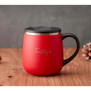 タリーズコーヒー(TULLY'S COFFEE)のタリーズ ホリデーマグカップ ステンレスタンブラー レッド(グラス/カップ)