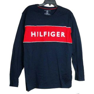 トミーヒルフィガー(TOMMY HILFIGER)のトミーフィルフィガーMen's ロゴ長袖T(US-S)(Tシャツ/カットソー(七分/長袖))