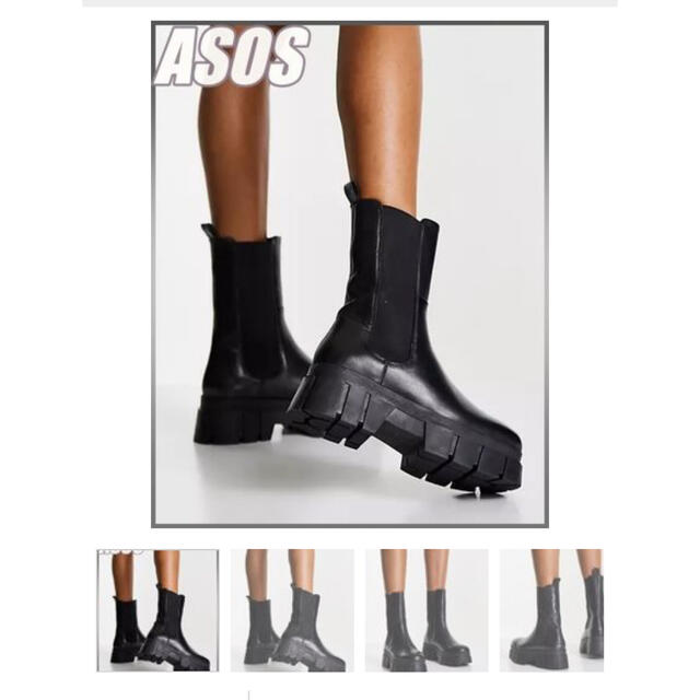 asos(エイソス)のASOSサイドゴアブーツ☆ レディースの靴/シューズ(ブーツ)の商品写真