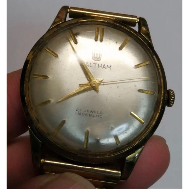 Waltham(ウォルサム)の【訳あり】動作品　Waltham. ウォルサム 手巻き　機械式　アンティーク メンズの時計(腕時計(アナログ))の商品写真