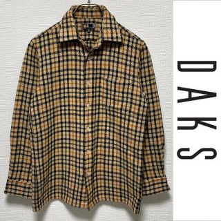 ダックス(DAKS)のDAKS　ウール チェックシャツ　ダックス　ヴィンテージ　ノバチェック　良好(シャツ/ブラウス(長袖/七分))