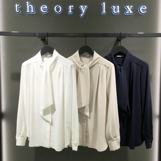 Theory luxe - 【定価26000円 超美品✨】セオリーリュクス　ウォッシャブルボウタイブラウス