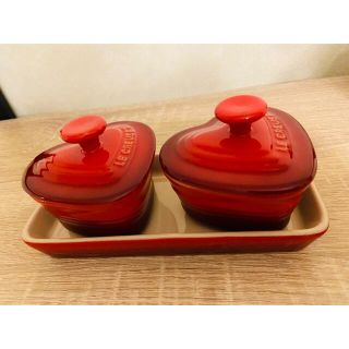 ルクルーゼ(LE CREUSET)の【未使用】ル・クルーゼ  プチラムカン セット 🍒(食器)