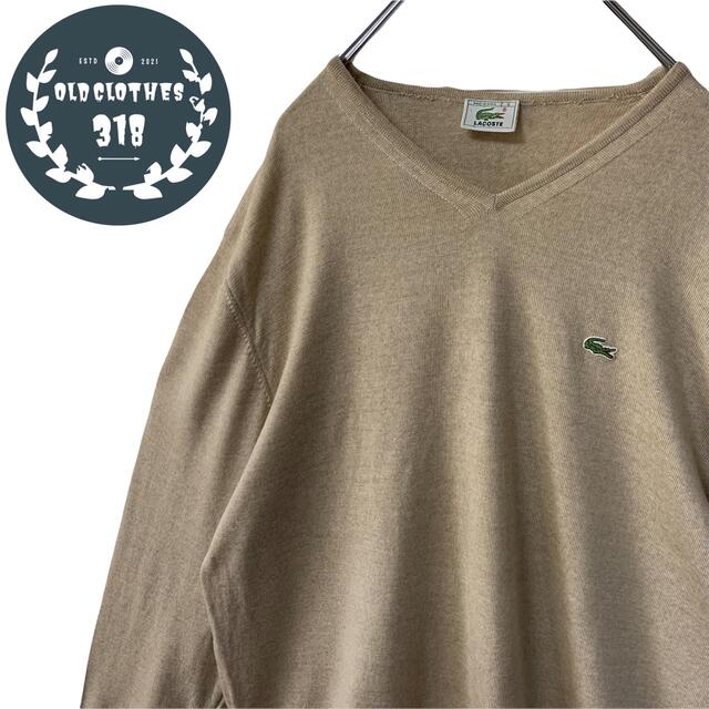 【LACOSTE】ラコステ アースカラー Vネック ニット セーター | フリマアプリ ラクマ