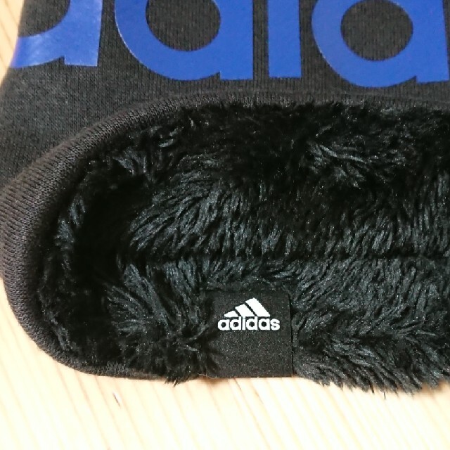 adidas(アディダス)の【新品】adidas アディダス キッズ ネックウォーマー ボア ブラック キッズ/ベビー/マタニティのこども用ファッション小物(マフラー/ストール)の商品写真