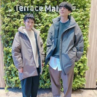 MUJI (無印良品) - 無印良品 水を弾くスタンドカラーダウンコート