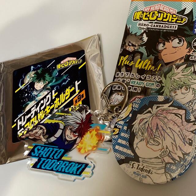 僕のヒーローアカデミア 轟焦凍 アクリルキーホルダー 書き下ろしイラスト缶バッジ | フリマアプリ ラクマ