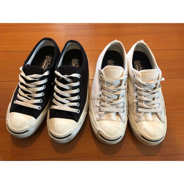 CONVERSE(コンバース)のconverse ジャックパーセル 白黒セット 24cm レディースの靴/シューズ(スニーカー)の商品写真