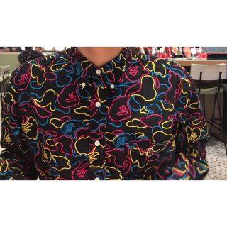 A BATHING APE - 激レア⭐︎BAPE ネオンカモ 総柄 シャツ shirt neon ...