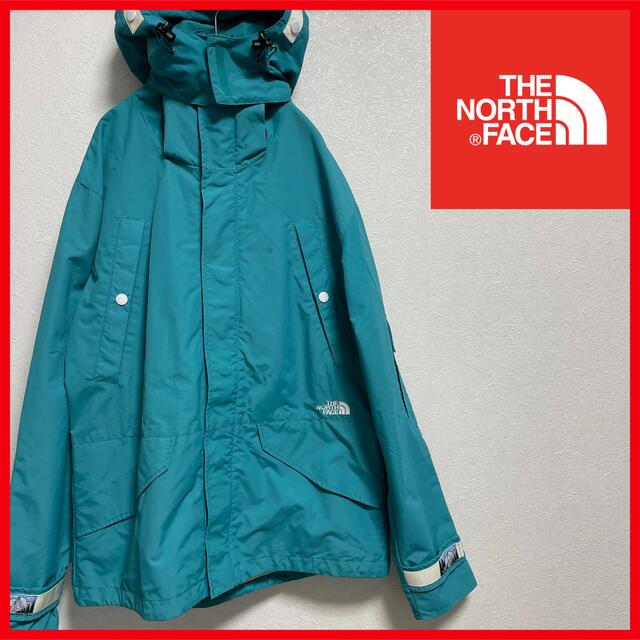 THE NORTH FACE(ザノースフェイス)の海外限定版 ノースフェイス マウンテンパーカー 水色 メンズ M 機能性抜群 メンズのジャケット/アウター(マウンテンパーカー)の商品写真