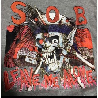 S.O.B "Leave Me Alone" グレー Tシャツ(Tシャツ/カットソー(半袖/袖なし))