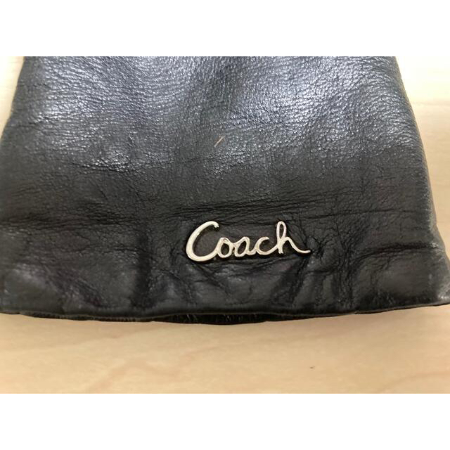 COACH(コーチ)のCOACH レディース　レザーグローブ　中古品 レディースのファッション小物(手袋)の商品写真