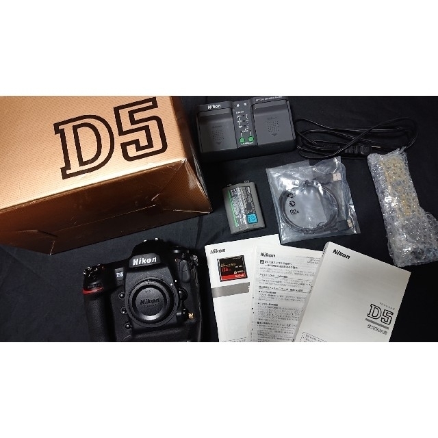 プリズムファインダー倍率Nikon D5 (CF-TYPE) ニコン　ボディ　CFカード付き 付属品