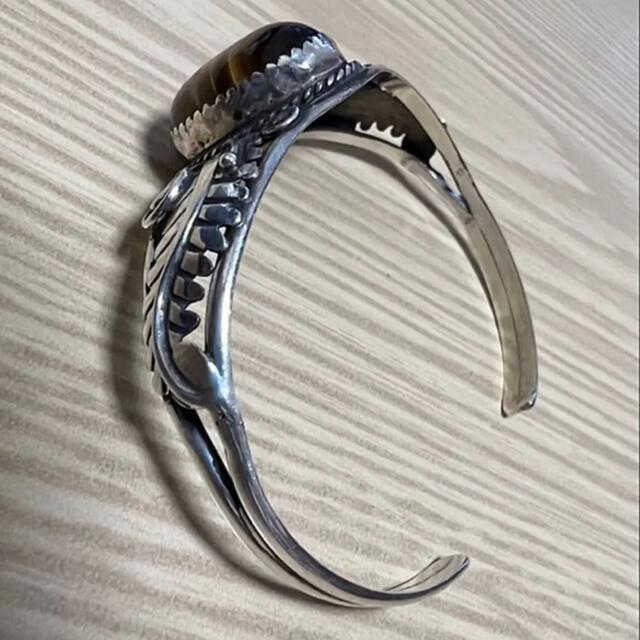 美品 一点もの!インディアンジュエリー バングル シルバー ユニ