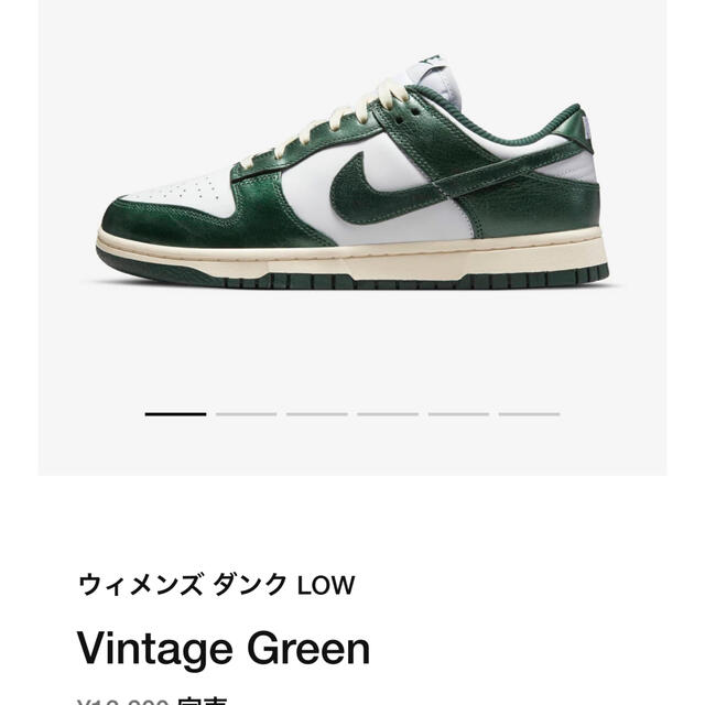 Nike WMNS Dunk Low Vintage Green 24cm