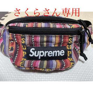 シュプリーム(Supreme)のSUPREME Woven Stripe Waist Bag (ウエストポーチ)