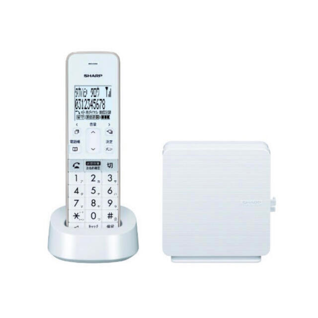 コードレス電話機 ホワイト JD-SF2CL-W [子機1台 /コードレス]