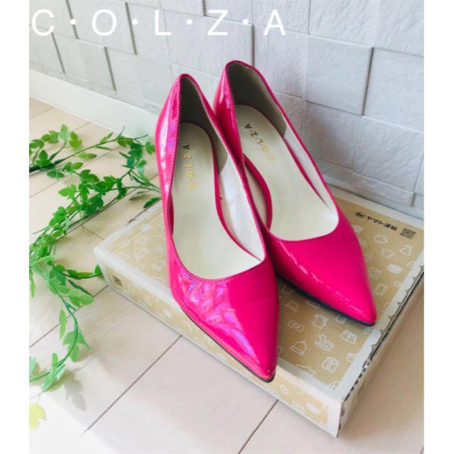 COLZA(コルザ)の☆ C・O・L・Z・A ☆ パンプス　エナメルパンプス　レディース　ピンク　M レディースの靴/シューズ(ハイヒール/パンプス)の商品写真
