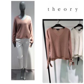 【美品】セオリー Theory ニット セーター トップス バックリボン 春秋冬