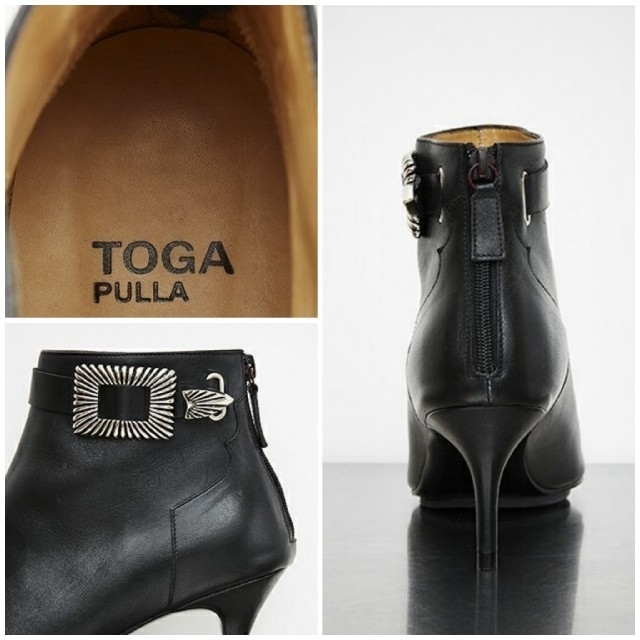 【新品未使用】TOGA PULLA Metal ankle boots BK36