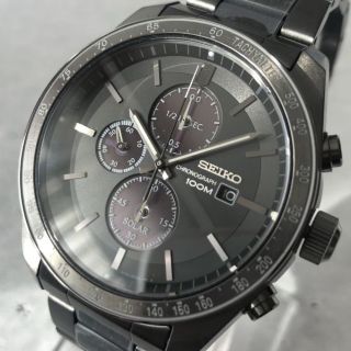 セイコー(SEIKO)の定価5.8万円【新品】セイコー★SEIKO クロノグラフ ソーラー メンズ腕時計(腕時計(アナログ))