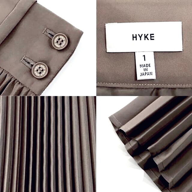 HYKE(ハイク)の美品タグ付き！HYKE ハイク 2018 PLEATED SKIRT レディースのスカート(ひざ丈スカート)の商品写真
