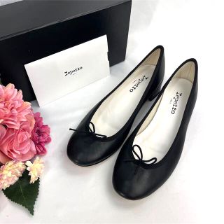 レペット(repetto)の✨美品✨レペット パンプス  39.5 約24.5-25cm ブラック 黒(ハイヒール/パンプス)