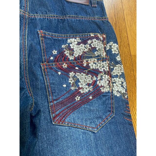 華鳥風月 プレミア デニム 36 和柄 刺繍 不死鳥? 鳳凰? 舞妓 華鳥風月 プレミア デニム 36 和柄 刺繍 不死鳥? 鳳凰? 舞妓
