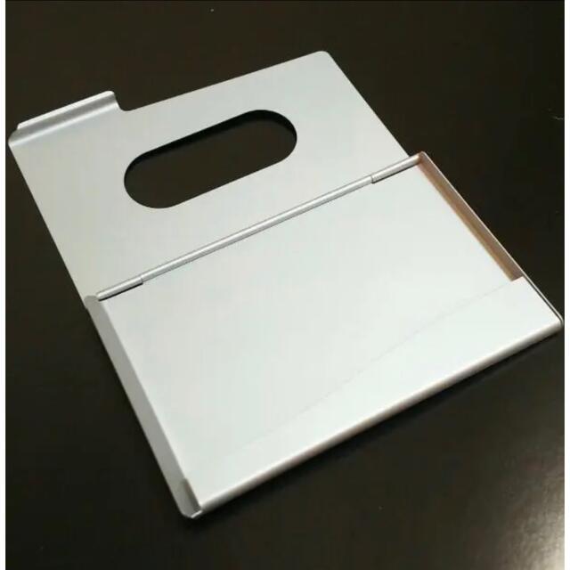 新品・未使用 名刺・カード入れ 軽量 シルバーアルミ製 2個セット メンズのファッション小物(名刺入れ/定期入れ)の商品写真