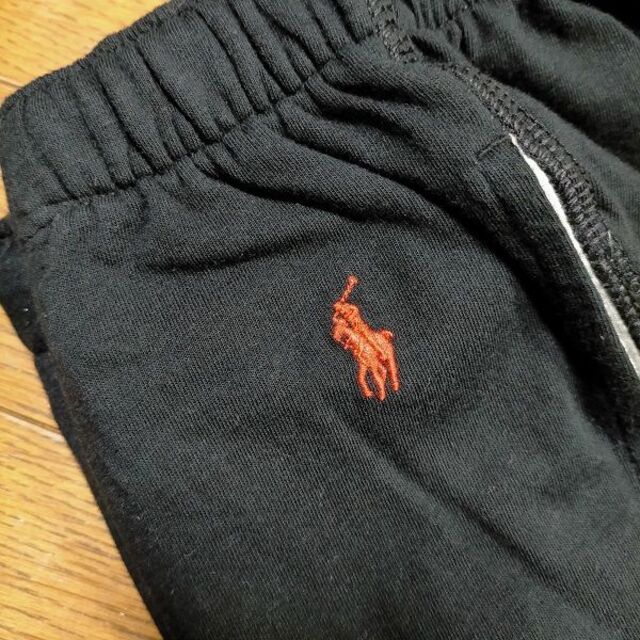 POLO RALPH LAUREN(ポロラルフローレン)の最後新品POLO　Ｌ-XL　刺繍ロゴ　ジョガーパンツ　スウェットパンツ　ブラック メンズのパンツ(その他)の商品写真