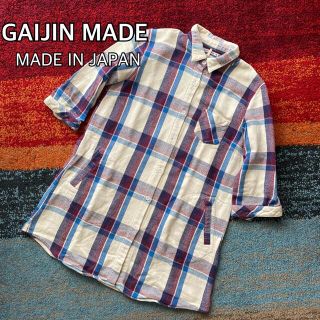 ガイジンメイド(GAIJIN MADE)のGAIJIN MADE ガイジンメイド ネルシャツ 日本製 チュニック(シャツ/ブラウス(長袖/七分))