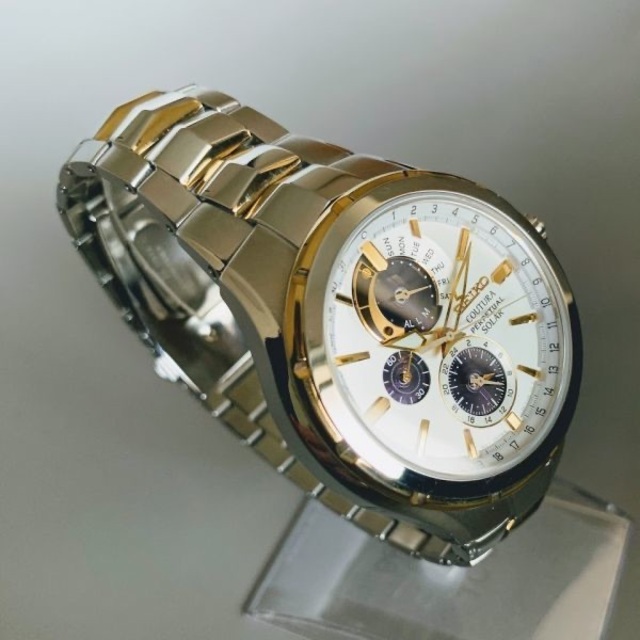 展示品】セイコー上級コーチュラ ソーラー SEIKO メンズ腕時計