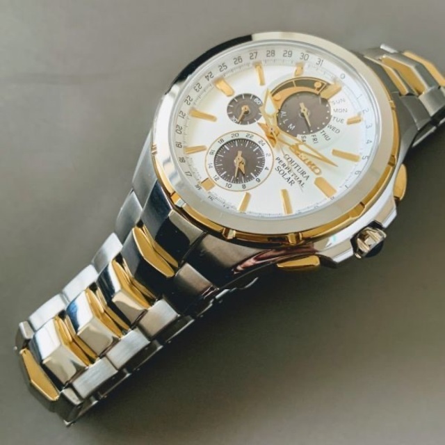 展示品】セイコー上級コーチュラ ソーラー SEIKO メンズ腕時計
