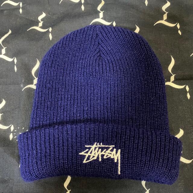 USA製 old stussy ニットキャップ ボーダー 紺タグ vintage