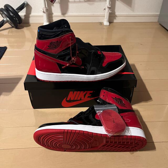 NIKE(ナイキ)のNIKE AIR JORDAN1  ナイキ エアジョーダン1  パテント  メンズの靴/シューズ(スニーカー)の商品写真