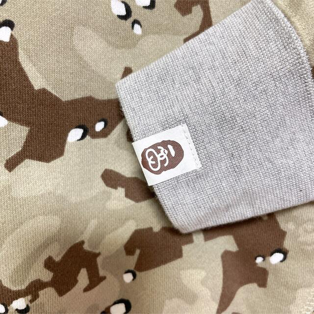 A BATHING APE(アベイシングエイプ)のBAPE×STUSSY✨PULLOVER PARKA✨BEIGE✨ メンズのトップス(パーカー)の商品写真