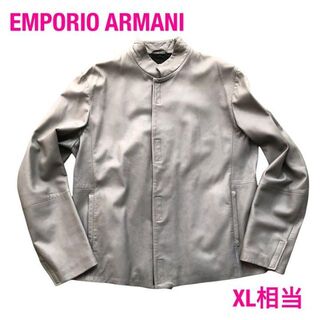 エンポリオアルマーニ(Emporio Armani)のEMPORIO ARMANIエンポリオアルマーニ　レザージャケット　ラムレザー(レザージャケット)