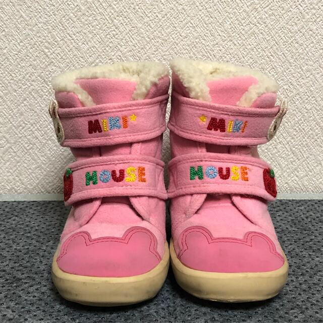 mikihouse(ミキハウス)のpafuco&ミキハウス　スノーブーツ　女の子　15cm キッズ/ベビー/マタニティのキッズ靴/シューズ(15cm~)(ブーツ)の商品写真