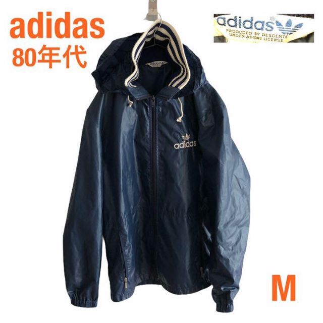 adidas(アディダス)のAdidasアディダス　ナイロンジャケット　80年代タグデサント製80S　M メンズのジャケット/アウター(ナイロンジャケット)の商品写真