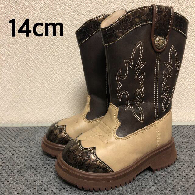 OshKosh(オシュコシュ)のオシュコシュ　ウエスタンブーツ　14cm　ユニセックス キッズ/ベビー/マタニティのベビー靴/シューズ(~14cm)(ブーツ)の商品写真