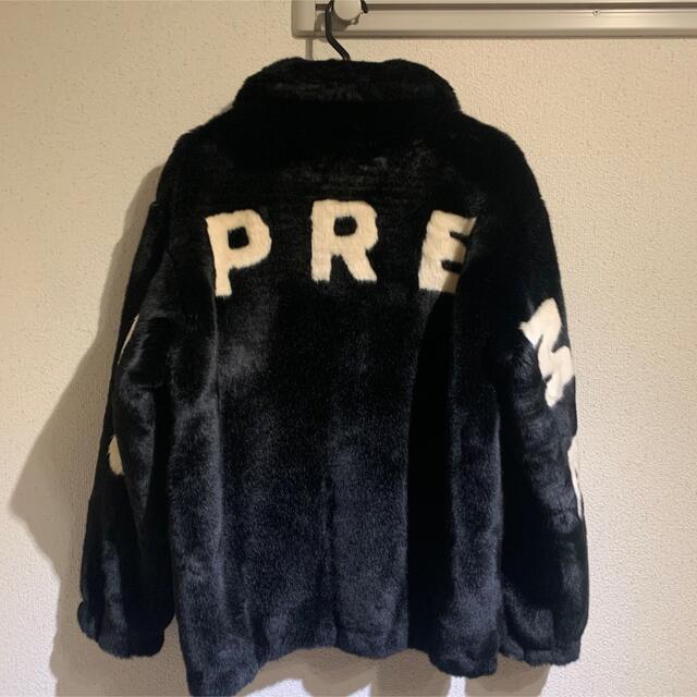 used☆supreme faux fur bomber jacket サイズL