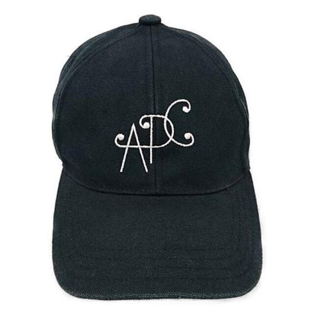 A.P.C(アーペーセー)のB1721/ A.P.C. ロゴ キャップ コットン キャンバス ネイビー メンズの帽子(キャップ)の商品写真