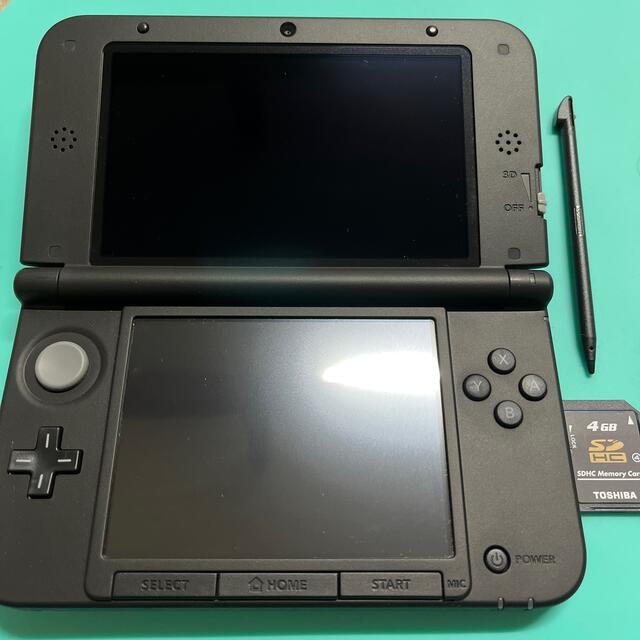 メール便送料無料 美品 ニンテンドー３ｄｓ ｌｌ ブラック ｓｄカード付き 人気再入荷